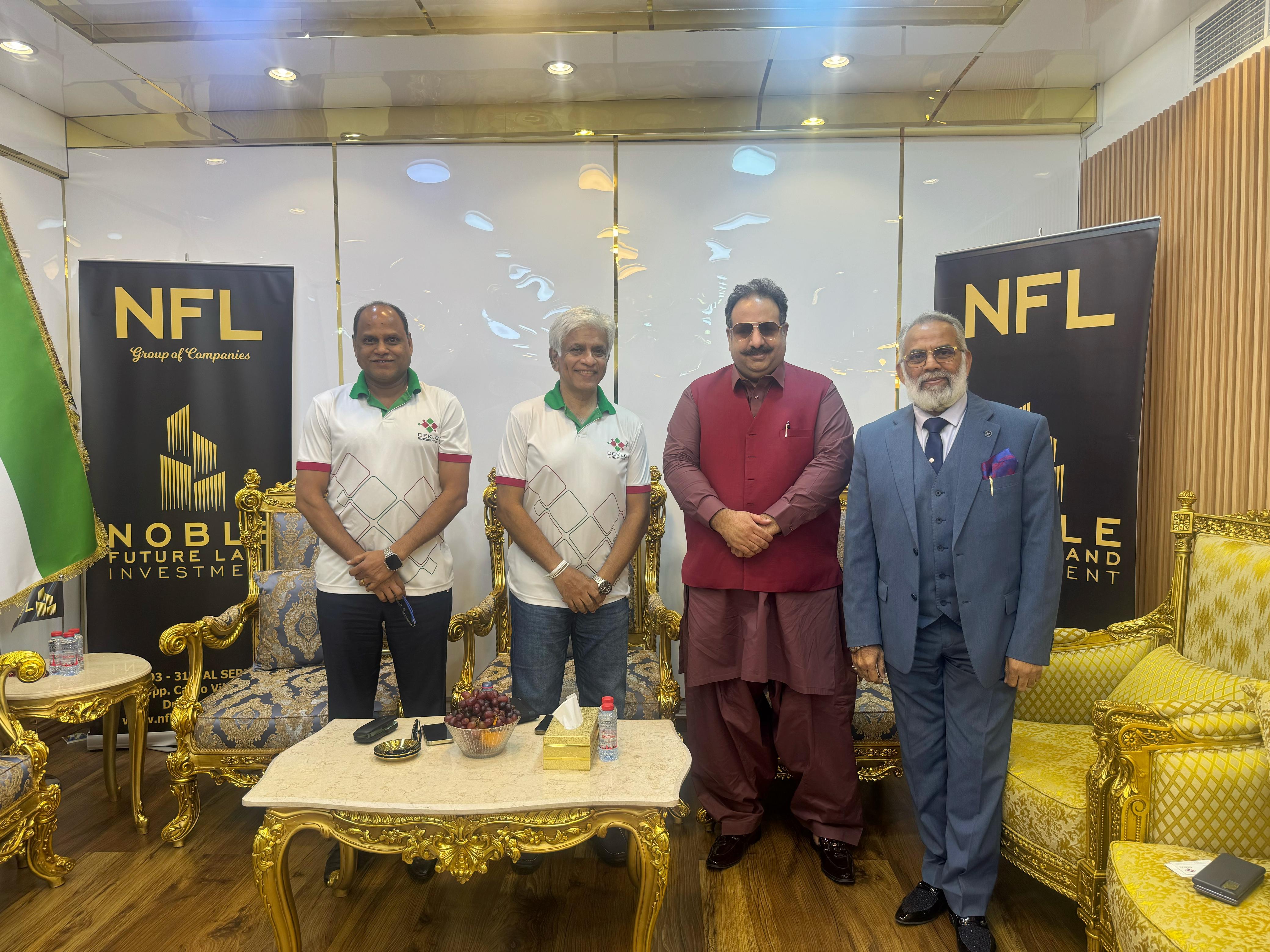 cricket legend arjuna ranatunga with Asif Ali chairman NFL investments