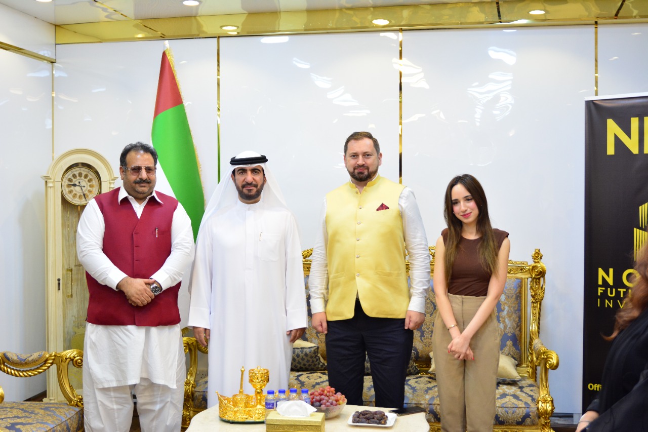 Sheikh Dr. Majid Bin Saeed Al Nuaimi with Asif ALi